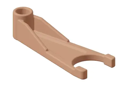 Plastic Tractor Gear Shift Fork Toy 3D model