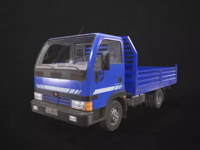 Light Truck Tipper Low-poly 3D model