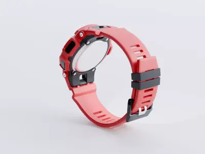 CASIO G-Shock Watch Low-poly 3D model