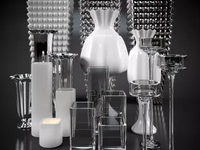 vases and lamps 3D model