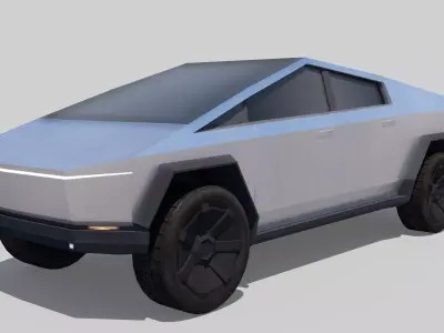 Tesla Cybertruck  Low-poly 3D model