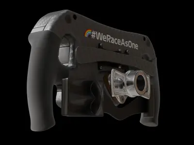 f1 steering wheel 3D model 3D model