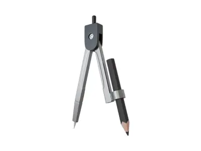 Drafting Compass 3D illustration model 3D model