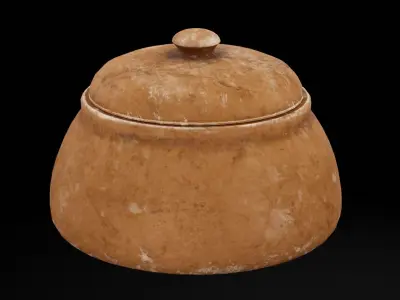 Cooking Pot Kitchen Low-poly 3D model