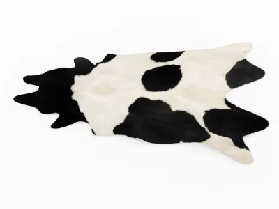 Brazilian Black And White Cowhide 3D model