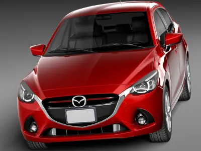 Mazda 2 2015 3D model