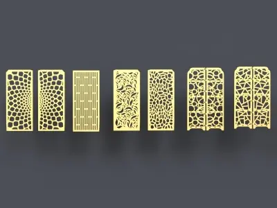 Arabic Pattern Panel 3 3D model