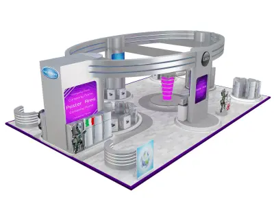 Booth Exhibition Stand a538b 3D model