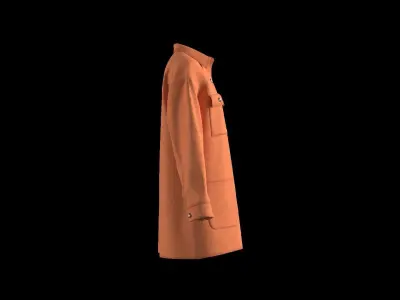Female shirt dress 3D model