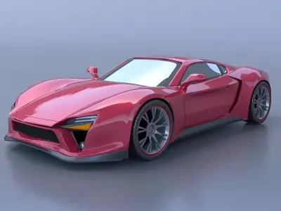 Anfeox concept car 3D model