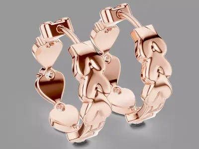  Diamond Hoops  3D print model