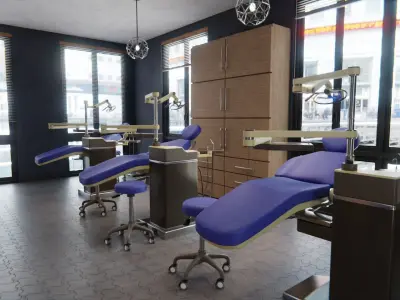 Dental Office Low-poly 3D model