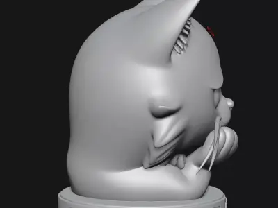 Cat sculpture 3D print model