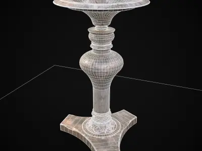 Garden Planter Variation Nine Low-poly 3D model