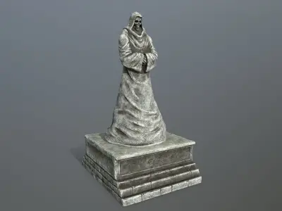 statue 2 Low-poly 3D model