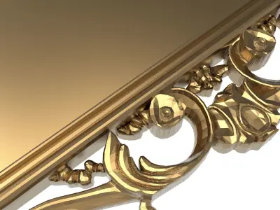 carved frame 3D model 17