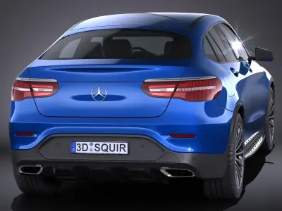 Mercedes GLC Coupe 2017 3D model