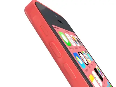 Apple iPhone 5c pink 3D model
