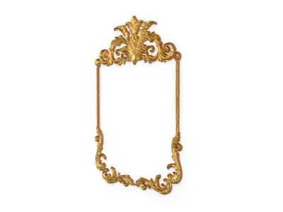 Plaster decorative frame ornament 25 3D model