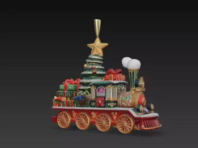 Christmas Creations - The Magic Locomotive 3D print model