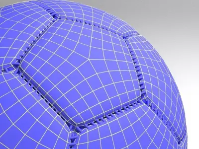 Soccer ball Low-poly 3D model