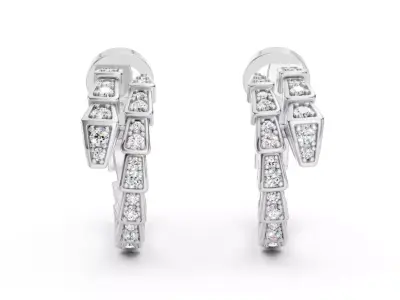 SERPENTI VIPER EARRINGS BULGARI 3D print model