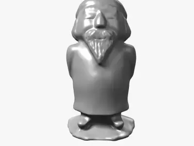 Wizard Statue 3D model