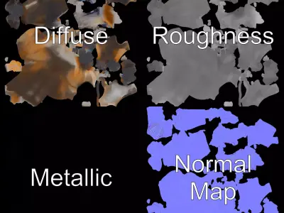 Vibrant Mandrill model pack Low-poly 3D model