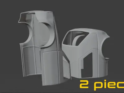 Volkswagen Golf 2 1989 3D print model