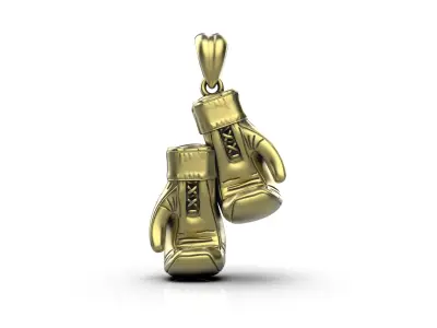 boxing gloves pendant 3D print model