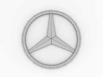 Mercedes Benz Logo 3D model