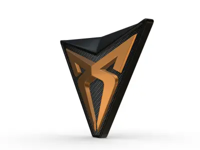 cupra logo 3D model