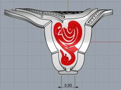 Ring Monarh 3D print model