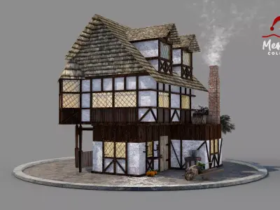 Medieval House 04 3D model