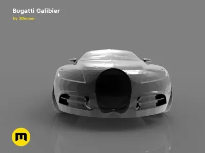 A four-seat concept car - Bugatti Galibier 3D print model