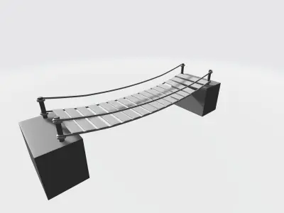 bridge  Low-poly 3D model
