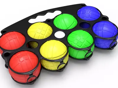 Beach bowls 3D model