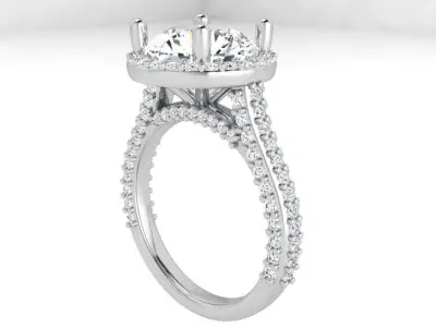 Round Halo Ring 3973 3D print model