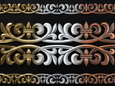 OZ-Trim Ornament 01 3D model