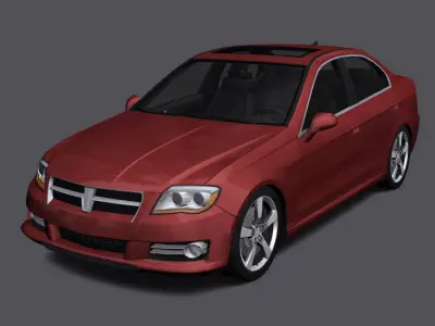 Generic Car - D Segment Low-poly 3D model