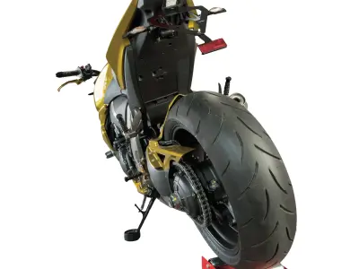 Motorcycle Tire Wheel Cleaning Stand 3D model