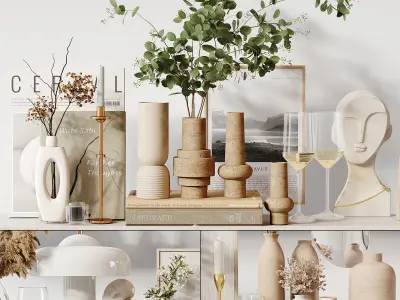 Decorative Set 243 Low-poly 3D model