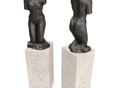 Rodin woman torso 3D model
