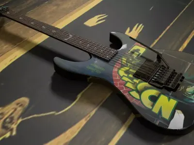 Kirk Hammett - LTD Nosferatu Low-poly 3D model