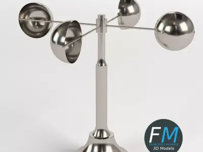Decorative anemometer 3D model