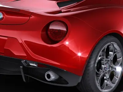 Alfa Romeo 4C Spider 2016 3D model