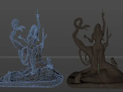 Lilith Low-poly 3D model