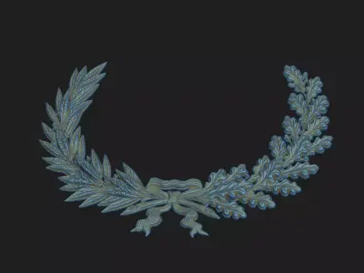 Oak decoration deco floral tree carving corbel acorns nature 3D print model