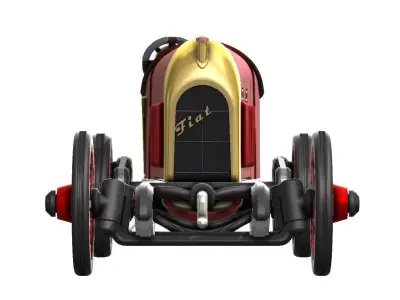 Fiat S76 - Beast of Turin - 39cm Motorized 3D Printable Model 3D print model