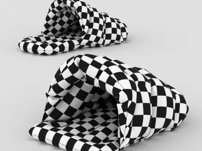 A bed-slipper for cats and dogs 3D model